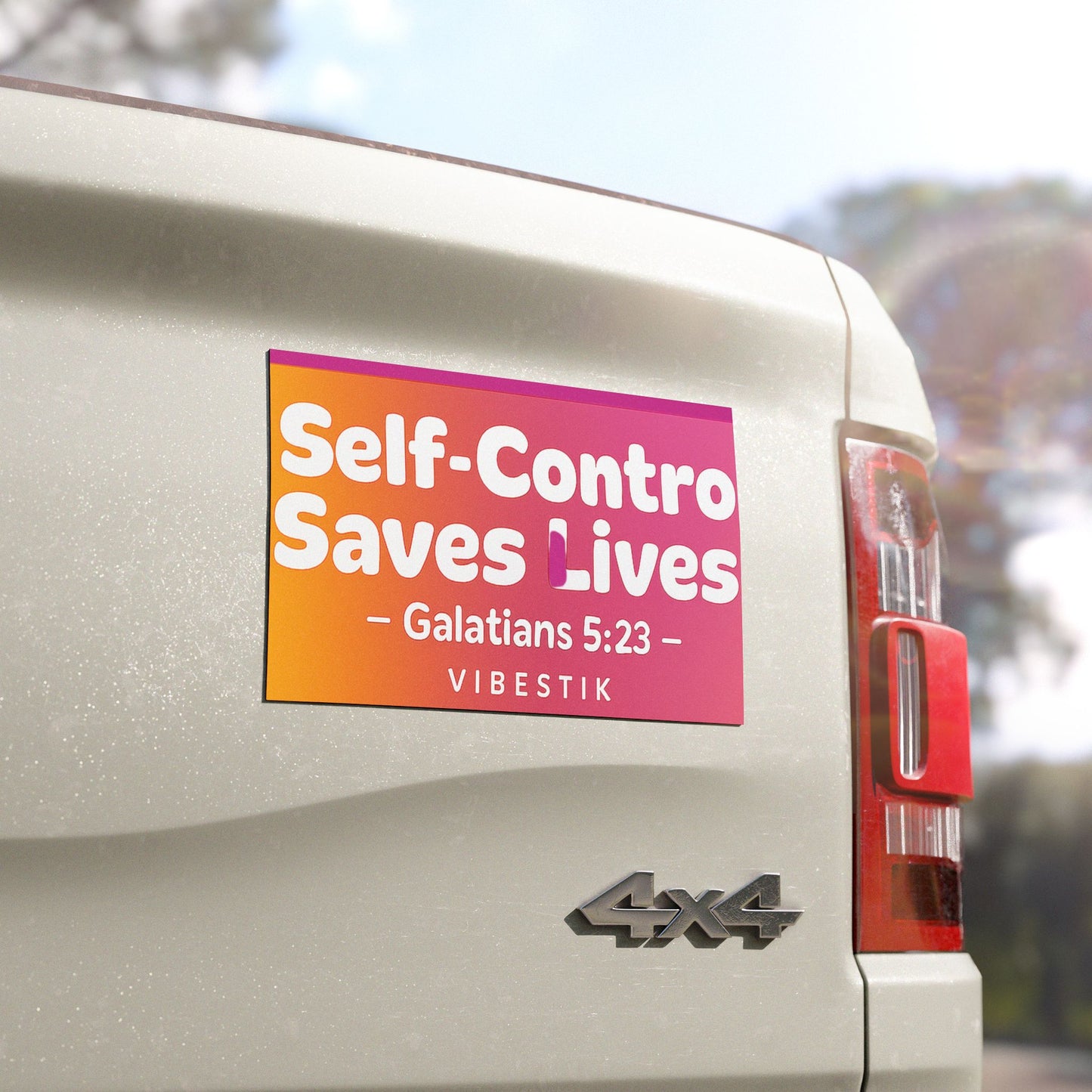 Self-Control Saves Lives Magnetic Bumper sticker