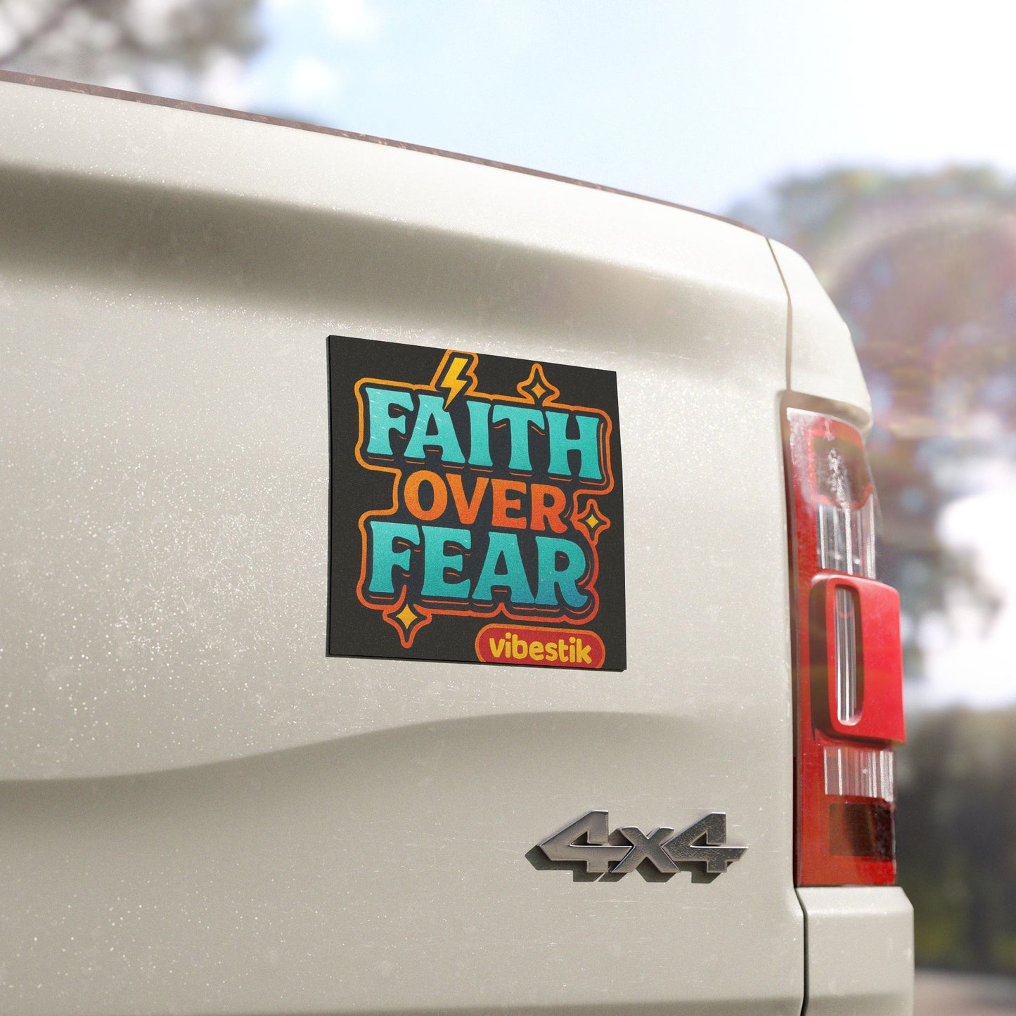 Faith Over Fear – Magnetic Bumper Sticker