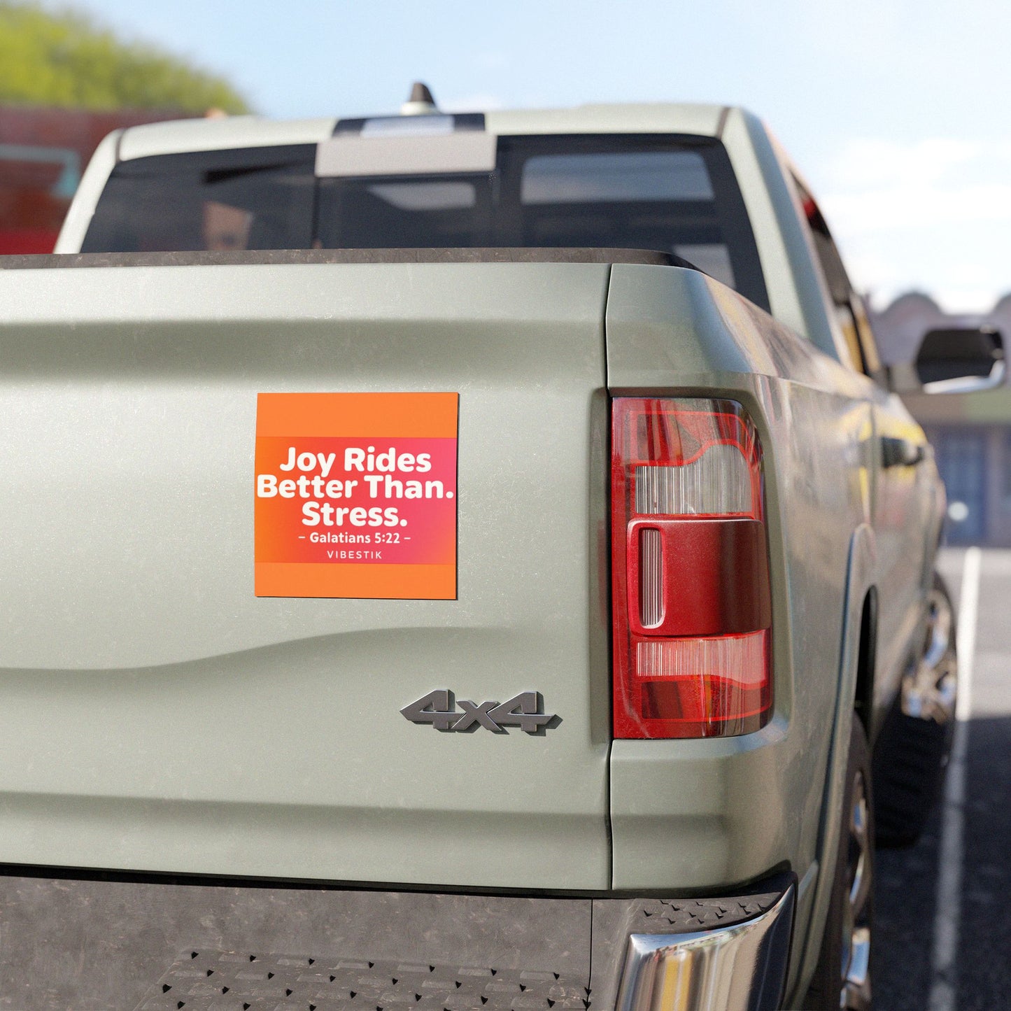 Joy Rides Better Than Stress Magnetic Bumper sticker