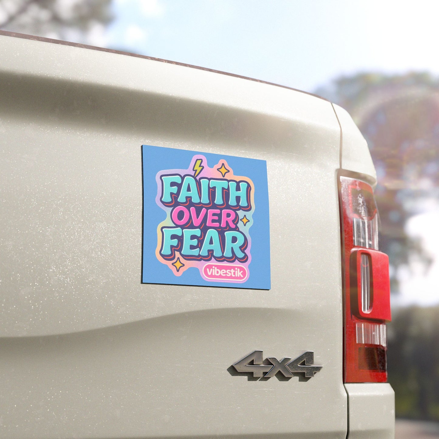 π Faith Over Fear β Magnetic Bumper Sticker