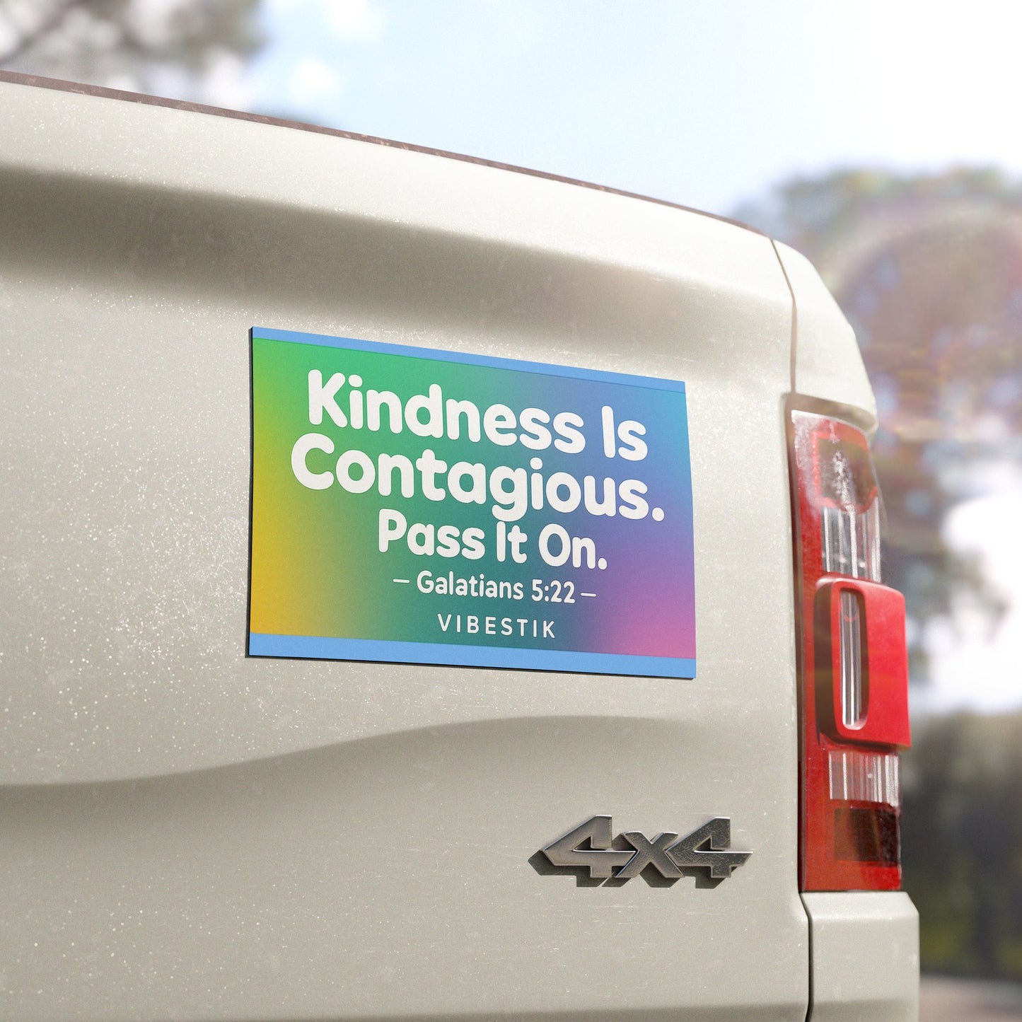 Kindness Is Contagious. Pass It On Magnetic Bumper sticker