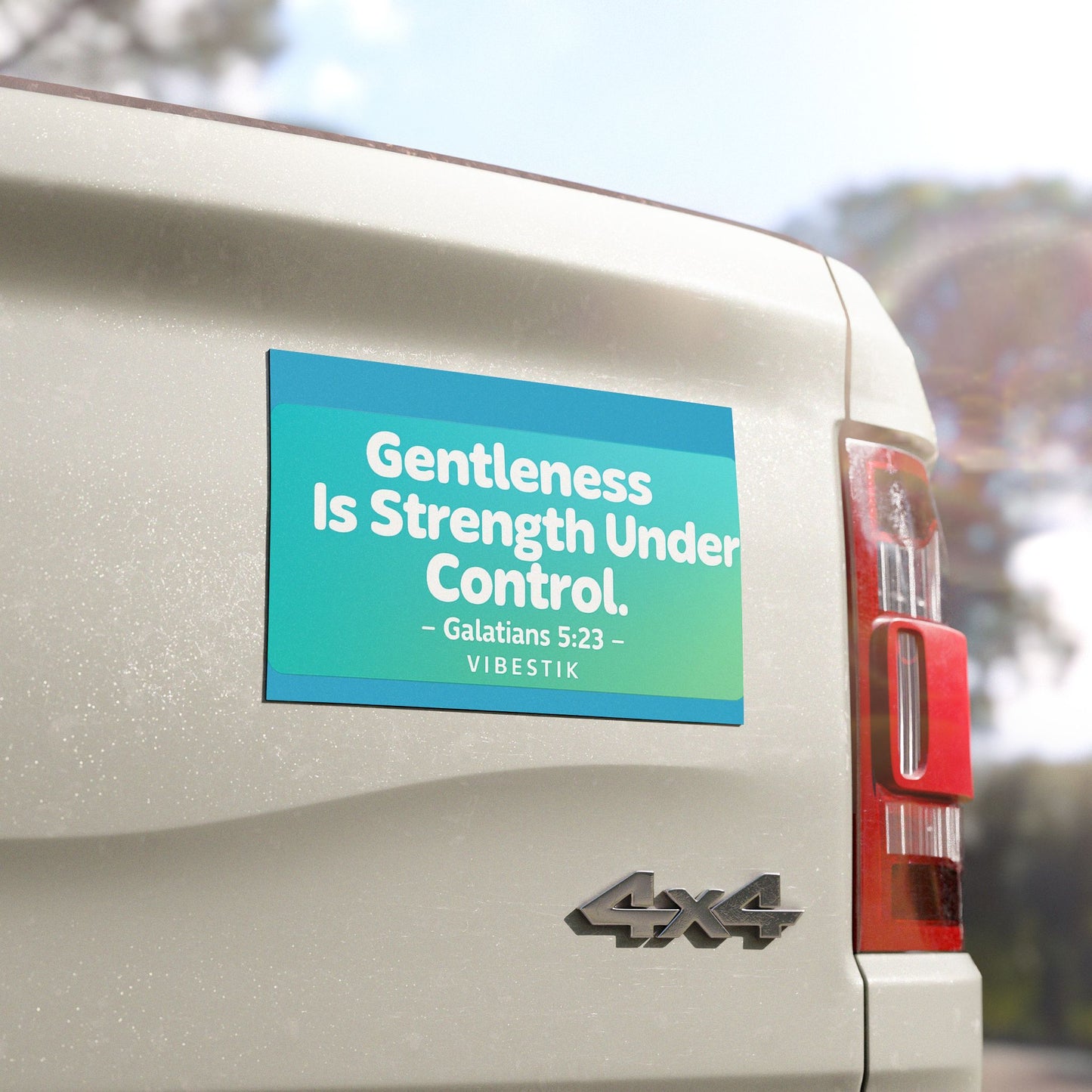 Gentleness Is Strength Under Control Magnetic Bumper Sticker