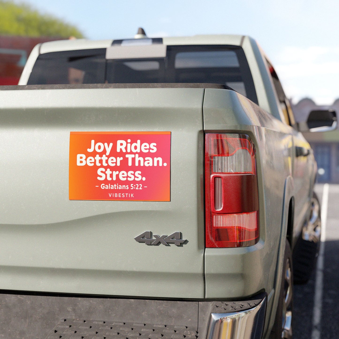 Joy Rides Better Than Stress Magnetic Bumper sticker