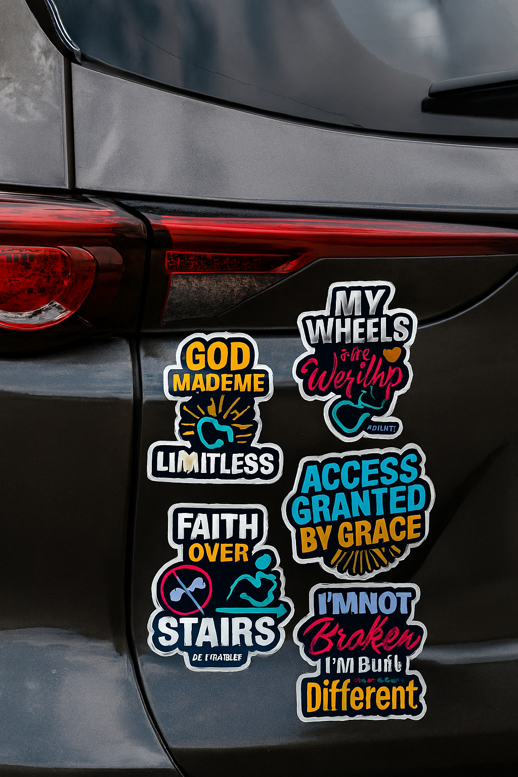 ♿️ Universal Empowerment Stickers  or magnetic Collection