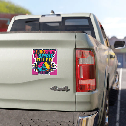 Neurospicy & Spirit-Filled magnetic bumper sticker