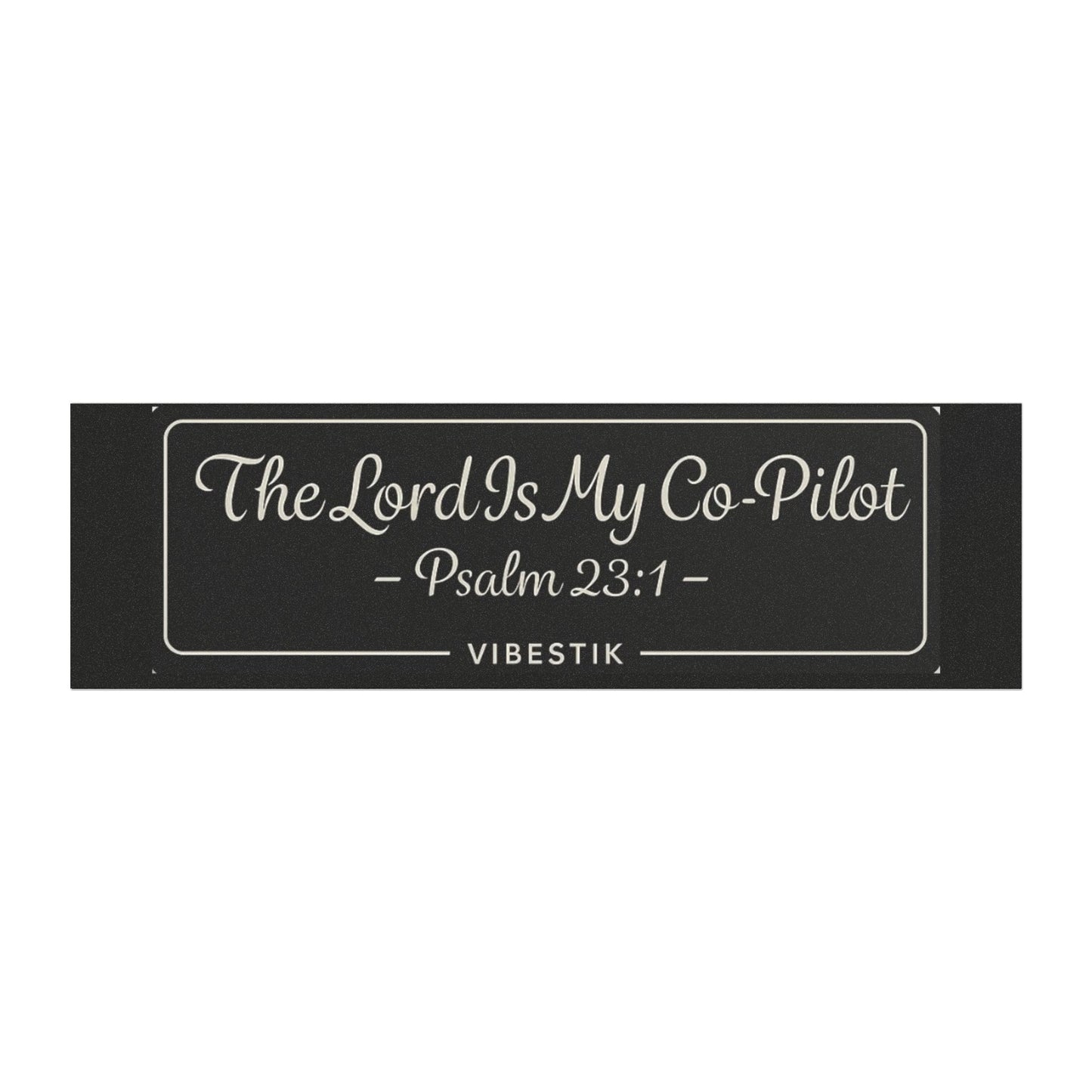 The Lord Is My Co-Pilot Magnetic Bumper Sticker