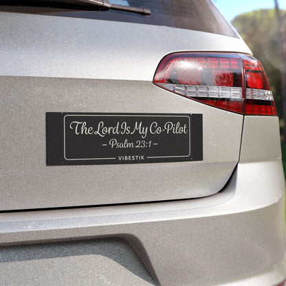 The Lord Is My Co-Pilot Magnetic Bumper Sticker