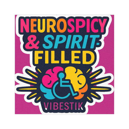 Neurospicy & Spirit-Filled magnetic bumper sticker