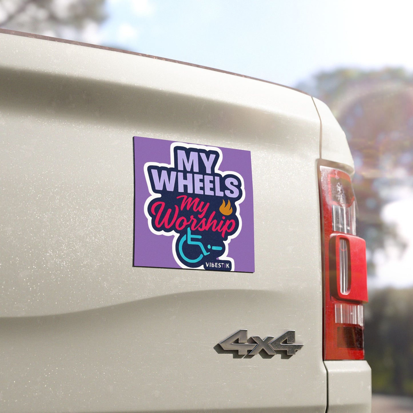 🔥 My Wheels, My Worship Magnet
