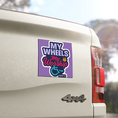 🔥 My Wheels, My Worship Magnet