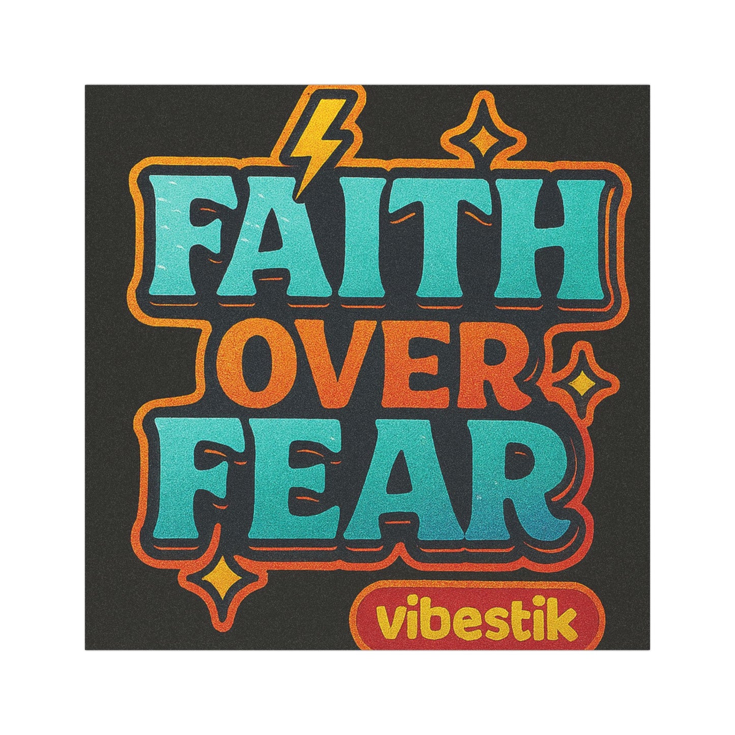 Faith Over Fear – Magnetic Bumper Sticker