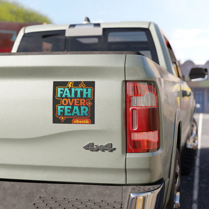 Faith Over Fear – Magnetic Bumper Sticker