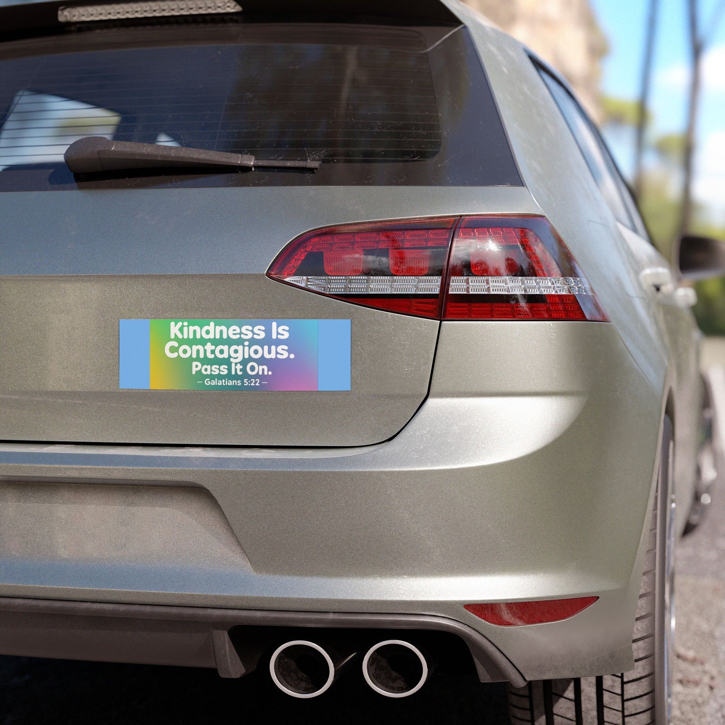 Kindness Is Contagious. Pass It On Magnetic Bumper sticker