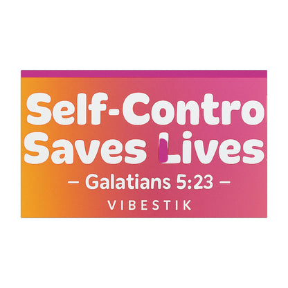Self-Control Saves Lives Magnetic Bumper sticker