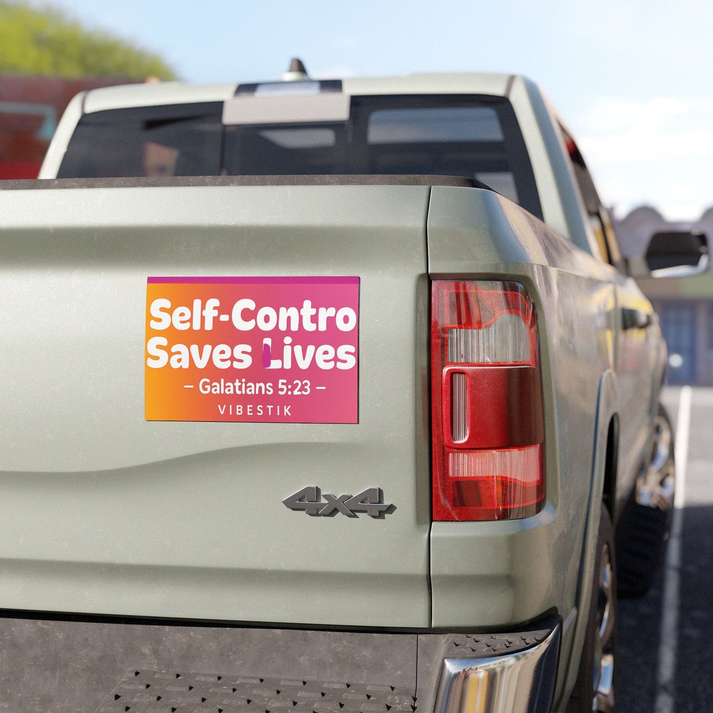 Self-Control Saves Lives Magnetic Bumper sticker