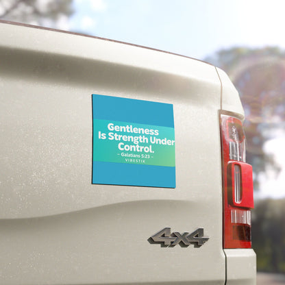 Gentleness Is Strength Under Control Magnetic Bumper Sticker