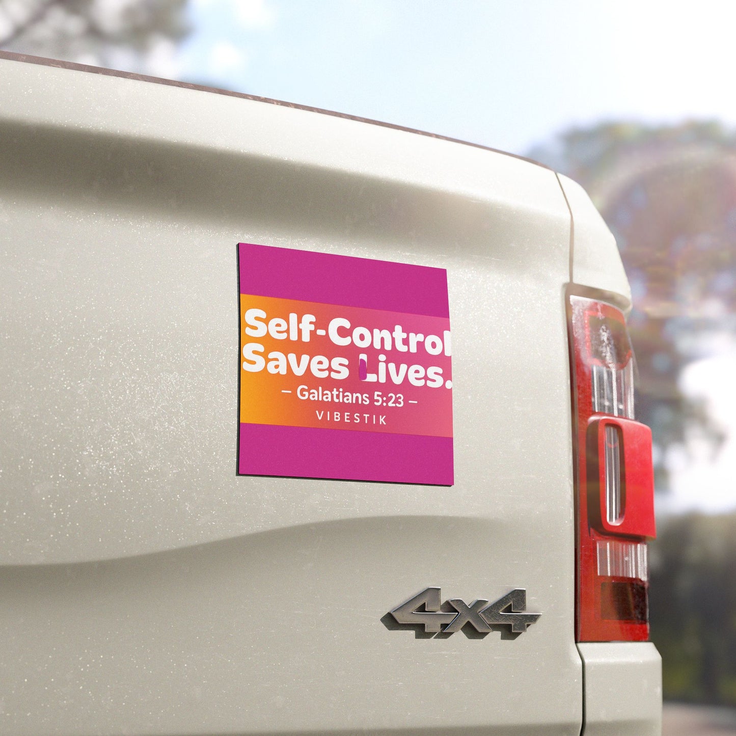 Self-Control Saves Lives Magnetic Bumper sticker