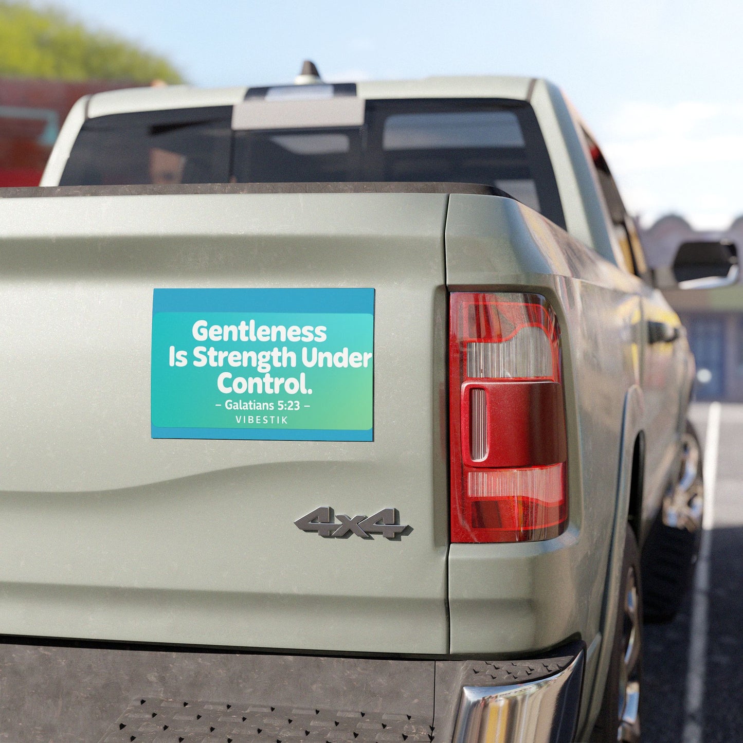 Gentleness Is Strength Under Control Magnetic Bumper Sticker