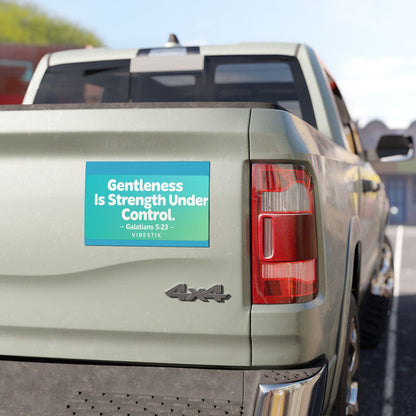 Gentleness Is Strength Under Control Magnetic Bumper Sticker