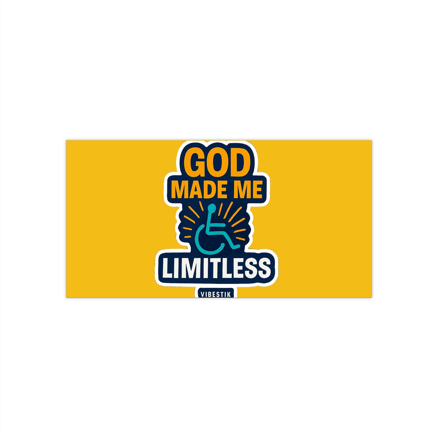 🌀 God Made Me LIMITLESS sticker