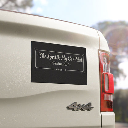 The Lord Is My Co-Pilot Magnetic Bumper Sticker