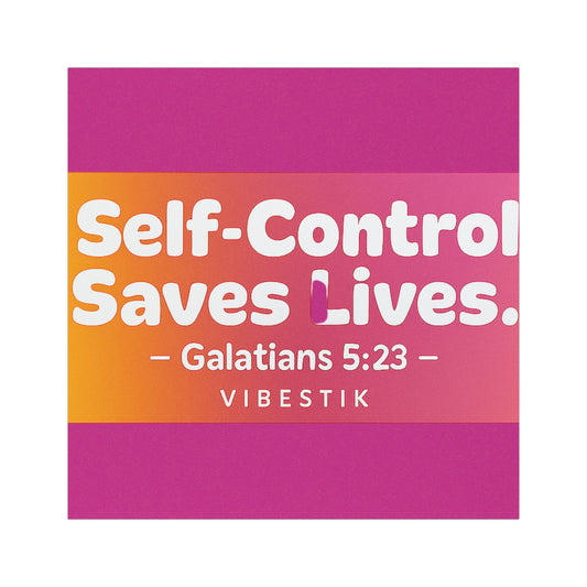 Self-Control Saves Lives Magnetic Bumper sticker